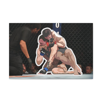 Khabib vs McGregor Sticker Canvas