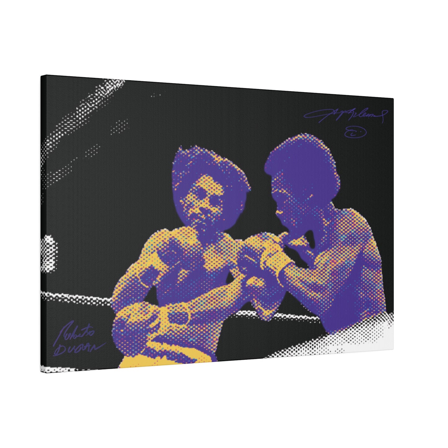 Roberto Durán vs Sugar Ray Robinson Canvas