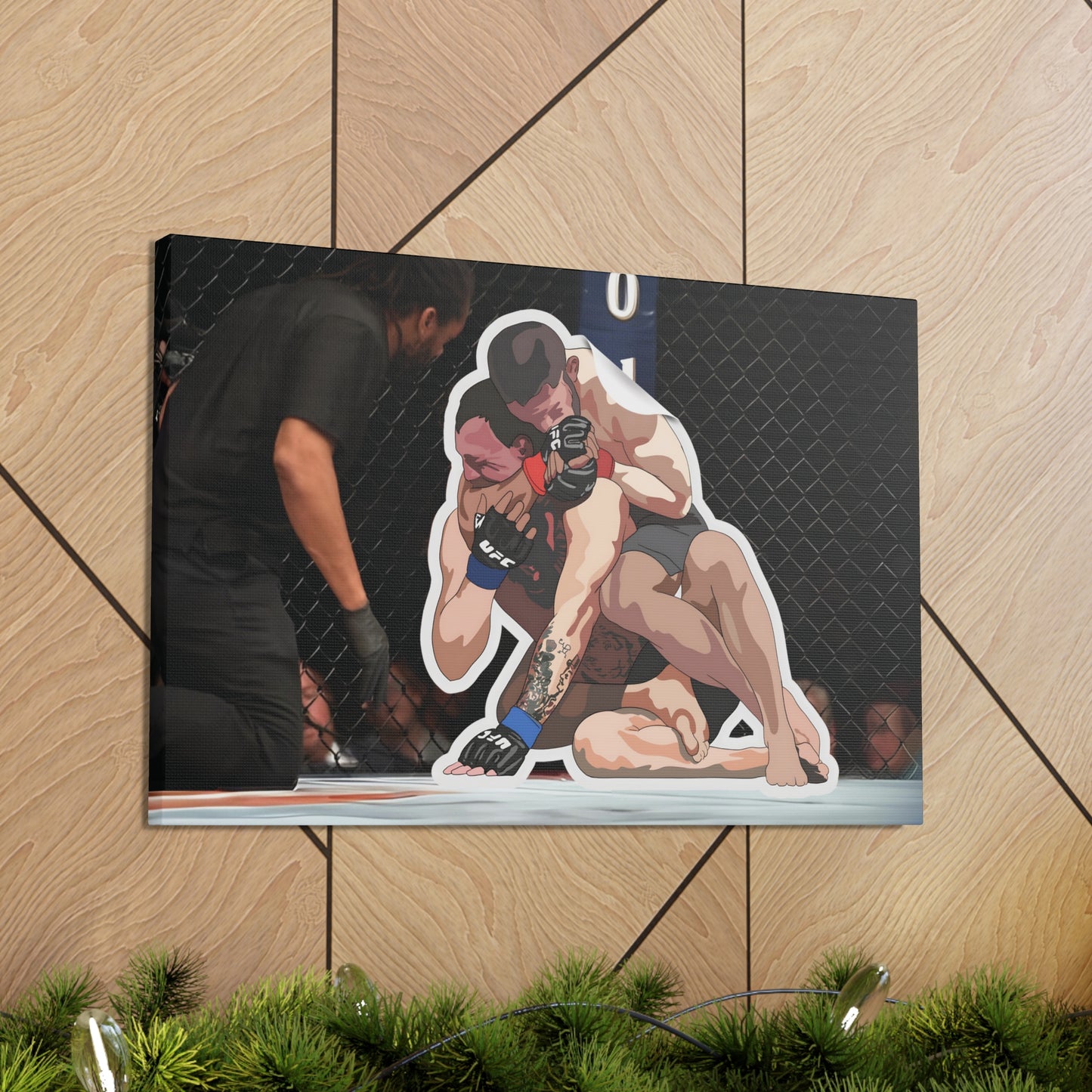 Khabib vs McGregor Sticker Canvas