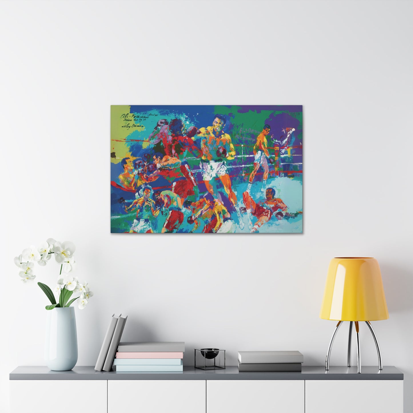 Leroy Neiman "The Rumble In The Jungle" Canvas