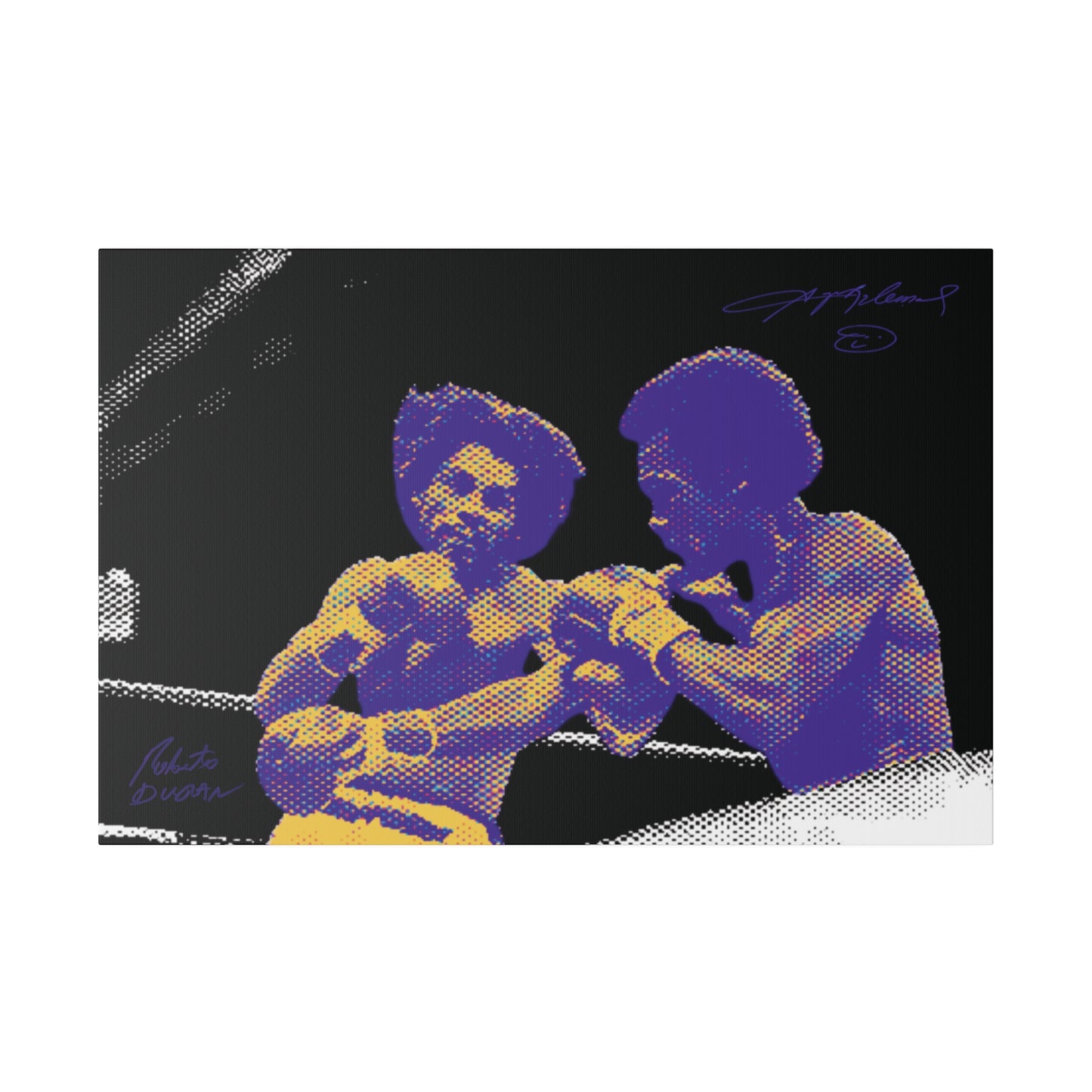 Roberto Durán vs Sugar Ray Robinson Canvas