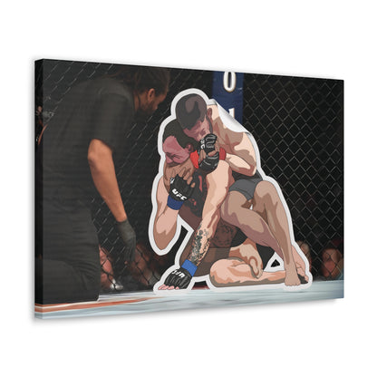 Khabib vs McGregor Sticker Canvas