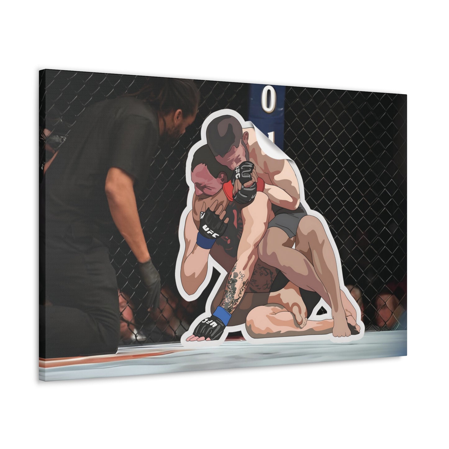 Khabib vs McGregor Sticker Canvas