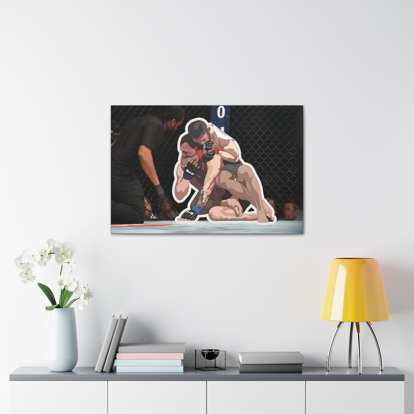 Khabib vs McGregor Sticker Canvas