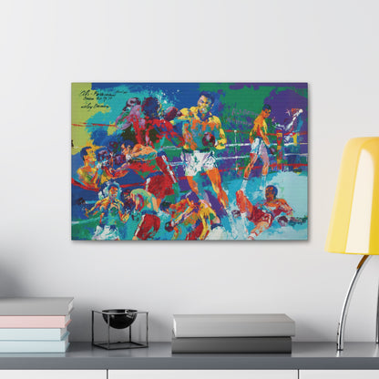 Leroy Neiman "The Rumble In The Jungle" Canvas