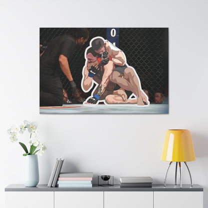 Khabib vs McGregor Sticker Canvas