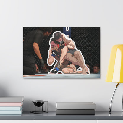 Khabib vs McGregor Sticker Canvas