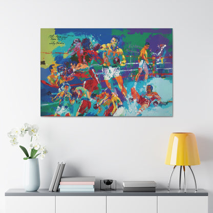 Leroy Neiman "The Rumble In The Jungle" Canvas