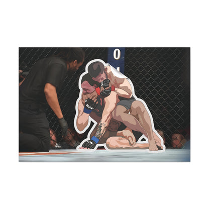 Khabib vs McGregor Sticker Canvas