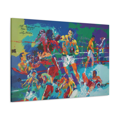 Leroy Neiman "The Rumble In The Jungle" Canvas