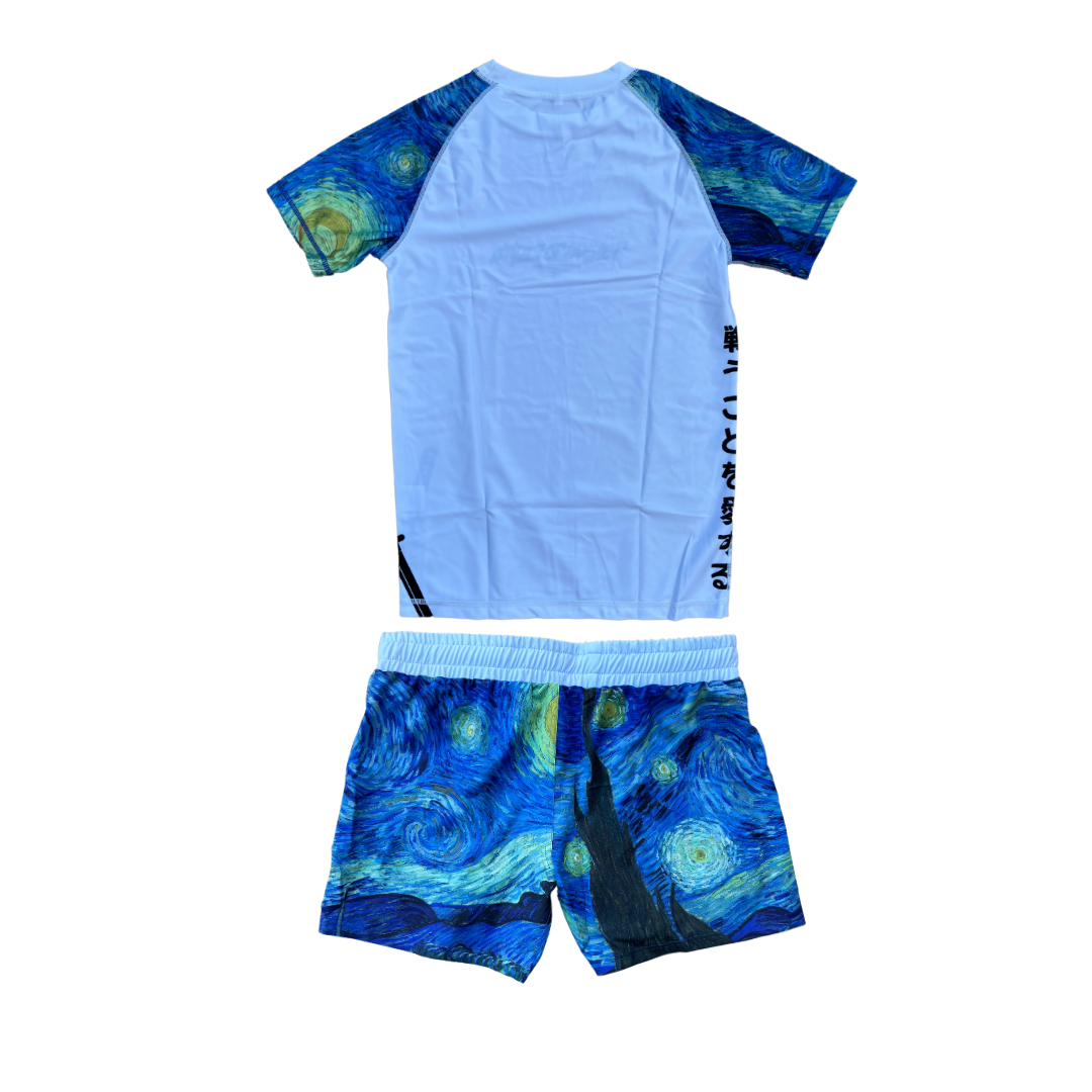 Fight Shorts & Rashguard Set - Starry Night